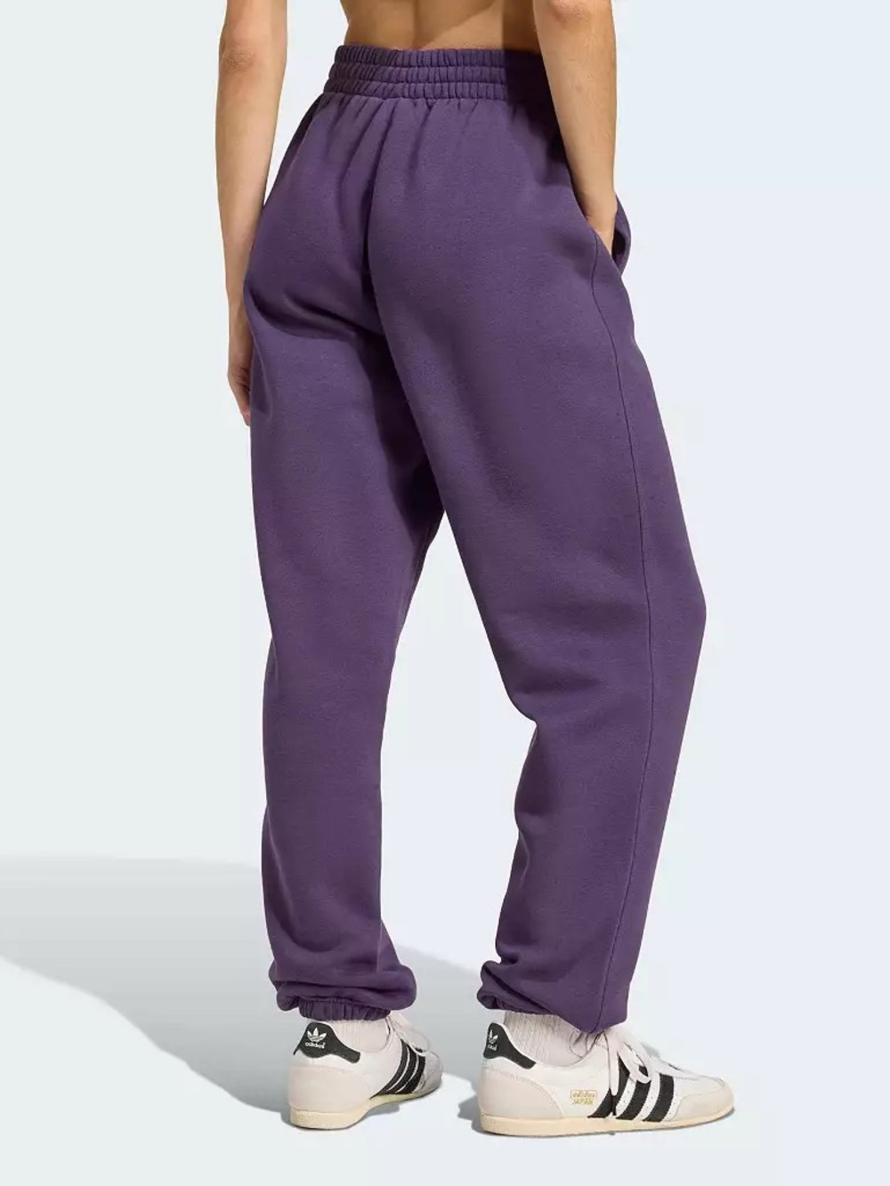 NWT adidas Originals Essentials Fleece Loose Joggers | Aurora Plum | Size XS